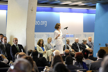 Königin Letizia besucht das FAO-Hauptquartier in Rom