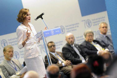 Königin Letizia besucht das FAO-Hauptquartier in Rom