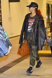 Ankunft von Rihanna in Japan