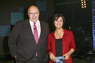 Fototermin zur WDR Talkshow 'Ich stelle mich' in Köln