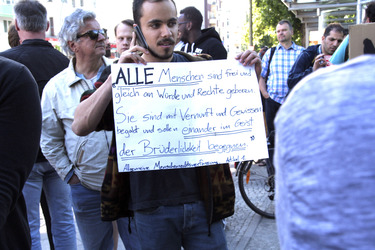 Bärgida Gegendemo in Berlin