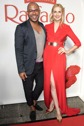 Kelly Rutherford mit ihrem Designer