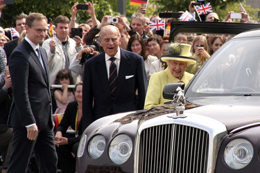 Queen Elisabeth II. besucht das Brandenburger Tor