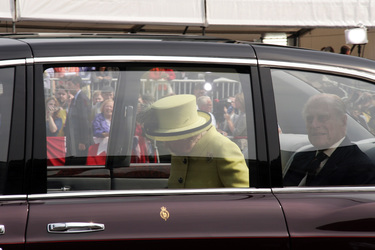 Queen Elisabeth II. besucht das Brandenburger Tor