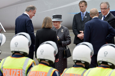 Rückflug von Queen Elizabeth II. nach Großbritannien