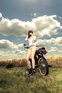 Modelshooting mit Simson Moped