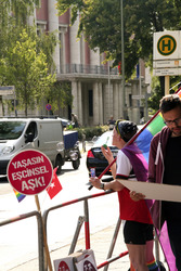 Protest vor der Türkischen Botschaft in Berlin