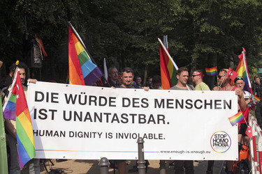 Protest vor der Türkischen Botschaft in Berlin