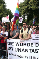 Protest vor der Türkischen Botschaft in Berlin