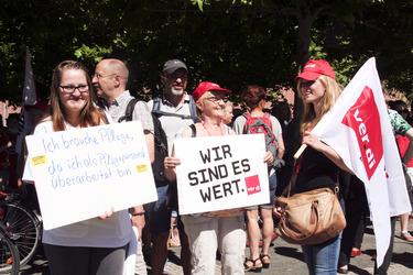 Charité Streik in Berlin