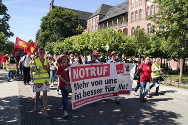 Charité Streik in Berlin