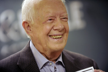 Jimmy Carter signieert seine Memoiren in New York