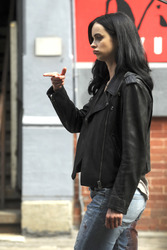 Dreharbeiten zu 'A.K.A. Jessica Jones' in New York