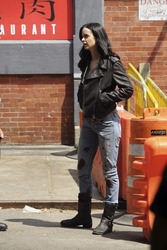 Dreharbeiten zu 'A.K.A. Jessica Jones' in New York