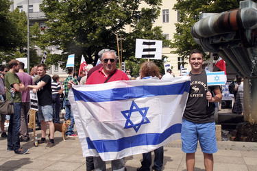 Al-Quds-Marsch 2015 Gegendemo