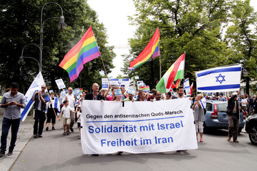 Al-Quds-Marsch 2015 Gegendemo