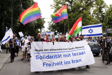 Al-Quds-Marsch 2015 Gegendemo