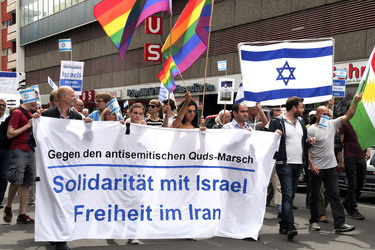 Al-Quds-Marsch 2015 Gegendemo