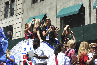 Siegesparade der Frauen-Fußballnationalmannschaft der USA in New York