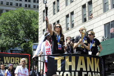 Siegesparade der Frauen-Fußballnationalmannschaft der USA in New York