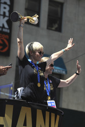 Siegesparade der Frauen-Fußballnationalmannschaft der USA in New York