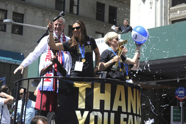 Siegesparade der Frauen-Fußballnationalmannschaft der USA in New York