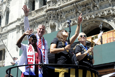 Siegesparade der Frauen-Fußballnationalmannschaft der USA in New York