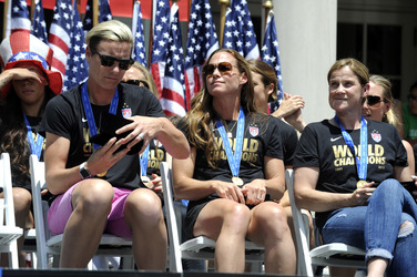 Siegesparade der Frauen-Fußballnationalmannschaft der USA in New York