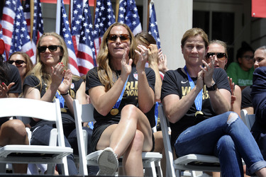 Siegesparade der Frauen-Fußballnationalmannschaft der USA in New York
