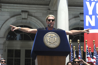 Siegesparade der Frauen-Fußballnationalmannschaft der USA in New York