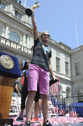 Siegesparade der Frauen-Fußballnationalmannschaft der USA in New York