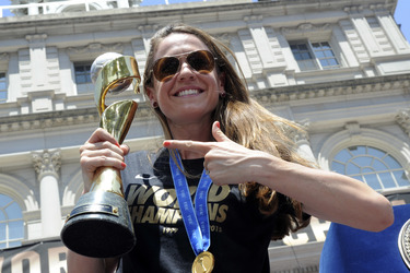 Siegesparade der Frauen-Fußballnationalmannschaft der USA in New York