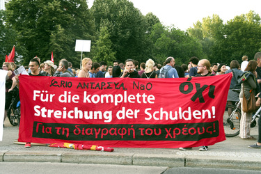 Demonstration 'OXI – Schluss mit Lustig' in Berlin