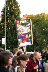 Demonstration 'OXI – Schluss mit Lustig' in Berlin