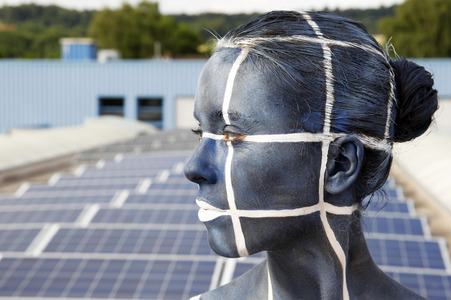 WORKING ART: Photovoltaik Installateur / Solar PV Installer Bodypainting