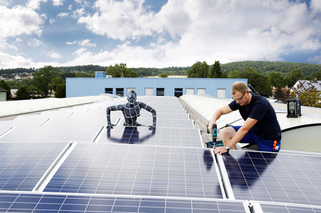 WORKING ART: Photovoltaik Installateur / Solar PV Installer Bodypainting