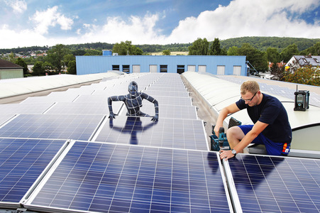 WORKING ART: Photovoltaik Installateur / Solar PV Installer Bodypainting
