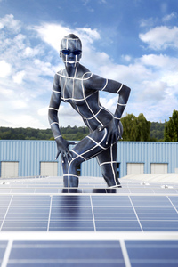 WORKING ART: Photovoltaik Installateur / Solar PV Installer Bodypainting