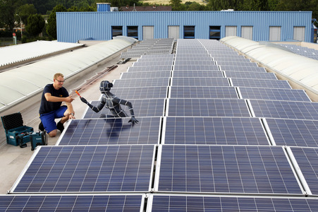 WORKING ART: Photovoltaik Installateur / Solar PV Installer Bodypainting