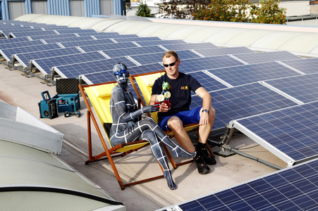 WORKING ART: Photovoltaik Installateur / Solar PV Installer Bodypainting