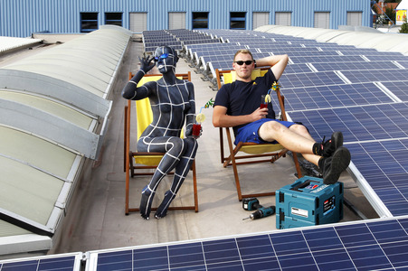 WORKING ART: Photovoltaik Installateur / Solar PV Installer Bodypainting