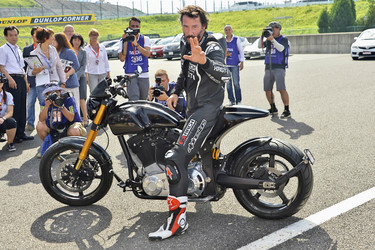 Keanu Reeves at Suzuka Circuit in Japan
