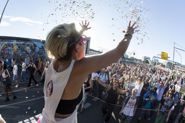 Techno-Demo 'Zug der Liebe' in Berlin