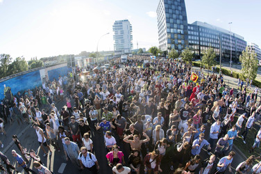 Techno-Demo 'Zug der Liebe' in Berlin