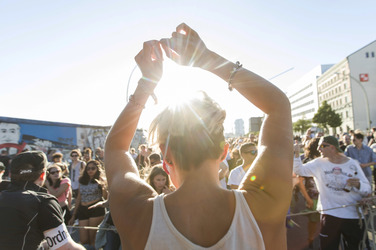 Techno-Demo 'Zug der Liebe' in Berlin
