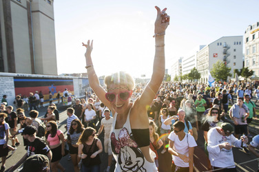 Techno-Demo 'Zug der Liebe' in Berlin
