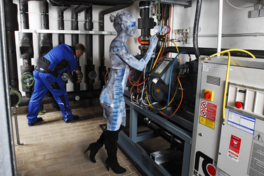 WORKING ART: Kälteanlagenbauer / Refrigeration Technician Bodypainting