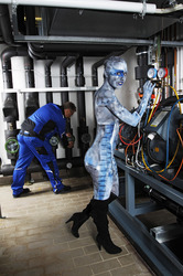 WORKING ART: Kälteanlagenbauer / Refrigeration Technician Bodypainting