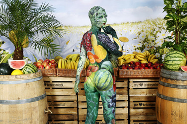 WORKING ART: Obsthändler/ Fruiterer Bodypainting