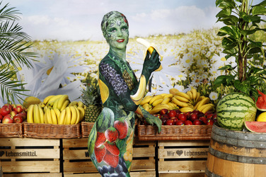 WORKING ART: Obsthändler/ Fruiterer Bodypainting